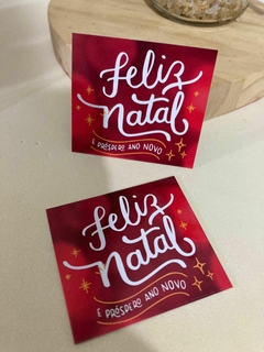 50 Mini Cartões - Tag Natal - pronta entrega - comprar online