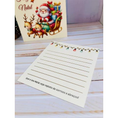 Cartões de Natal - Noel - 9x10cm - Pronta entrega - 25/50/100 unidades - loja online
