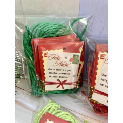 Kit embalagem Natal - 25 tags com furo + 25 barbantes - Pronta entrega na internet