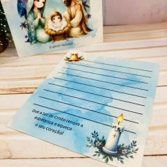 Cartões de Natal - Presépio - 9x10cm - Pronta entrega - 25/50/100 unidades - comprar online