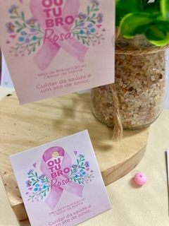 50 Mini Tags Outubro Rosa - Pronta entrega - comprar online