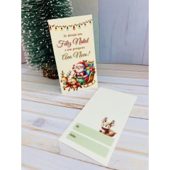 kit com 75 Cartões Tag de Natal 9x5cm - Pronta entrega - comprar online