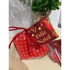 Kit embalagem Natal - 25 tags com furo + 25 barbantes - Pronta entrega - comprar online