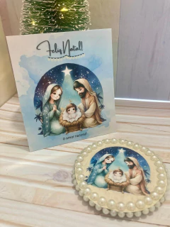 1 Imã Natalino -7cm - MDF - Presépio