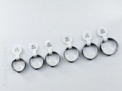 Set De 6 Anillos Hombre Esmaltados Acero Quirurgico X Mayor - tienda online
