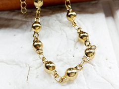 pulsera dorada premium + prolongador acero quirurgico - comprar online