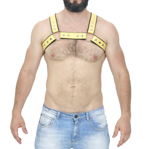 Harness H Botão cor Frente
