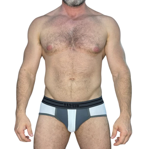 Cueca Open Cinza - comprar online