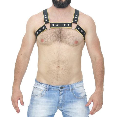 Harness H Botão cor Laterais