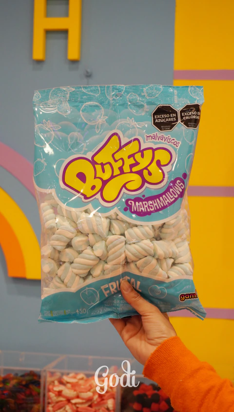 MARSHMALLWS BUFFYS FRUTAL 450GR