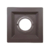 Spot Embutir Recuado MR16 12x12cm Quadrado Marrom