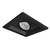 Spot Embutir Recuado MR16 12x12cm Quadrado Preto - INFOLED