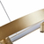 Pendente LED Lilla 60cm 3x3W + 39W 3000K Branco Quente Bivolt Dourado Fosco Nordecor - INFOLED