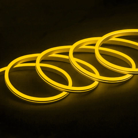 Neon Flex Amarelo Ouro 127V Corte 100cm 12W/m Metro