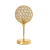 Abajur de Mesa Globo Cristais 1xE14 Bivolt Dourado Cinderella Decor