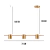 Pendente Atria 3xMR16 Bivolt Dourado Astraled na internet