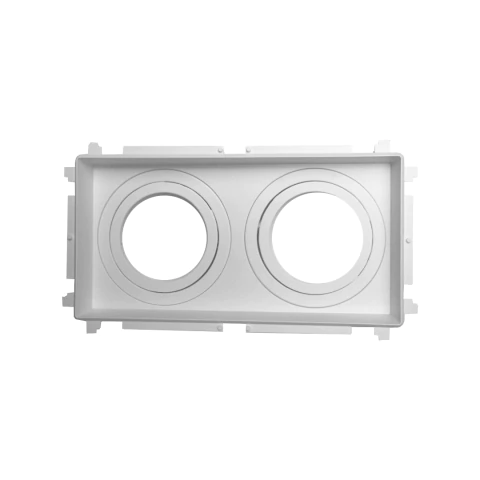 Spot Embutir Recuado Duplo MR16 No Frame 2xGU10 Retangular Branco