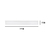 Painel LED Retangular 48w 122x17cm Embutir 6500K Branco Frio Bivolt Branco - INFOLED