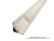 Perfil para LED 16x16mm Canto 90° Sobrepor Sem Aba 2m Alumínio Branco - INFOLED