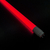 Lâmpada Tubular LED T8 120cm 18W Vermelho Vidro 1 Lado Branco Leitoso