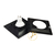 Spot Embutir Recuado MR16 12x12cm Quadrado Preto