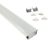 Perfil para LED 30x10mm Embutir Com Aba 2m Alumínio Branco - INFOLED