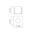 Mini Spot LED Embutir Quadrado 1w 3000K Branco Quente Bivolt Preto - INFOLED