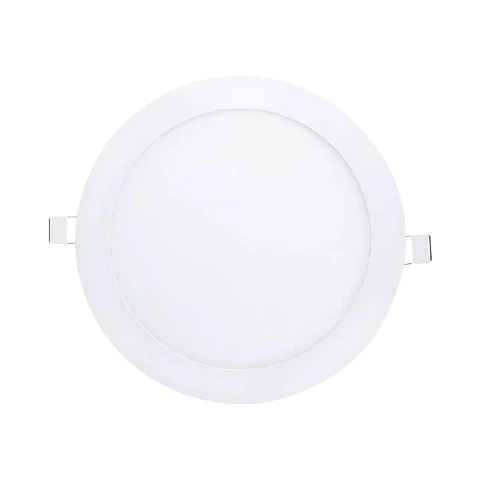 Painel LED Redondo 12W 17cm Embutir 6000K Branco Frio Bivolt Branco Mayler