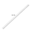 Lâmpada Tubular LED T8 240cm 40W 6500K Branco Frio Vidro 1 Lado Branco Leitoso - INFOLED