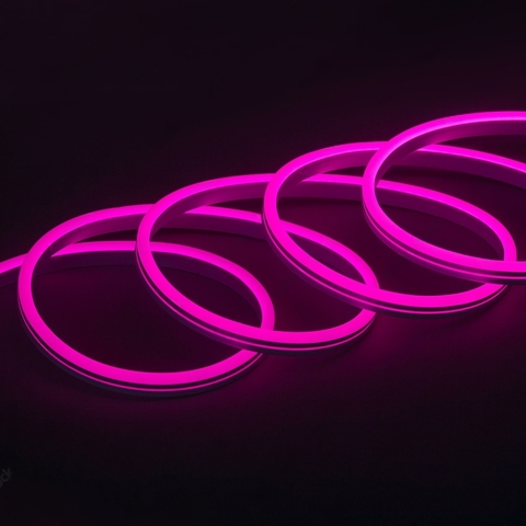 Neon Flex LED Rosa 127V Corte 50cm 12W/m Metro