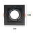 Spot Embutir Recuado para AR70 13x13cm Quadrado Preto - loja online