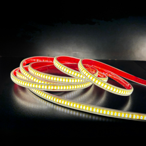 Fita LED 127V COB 2835 3000K Branco Quente 10W/m 480leds/m IP65 Jikatec Metro