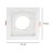 Spot Embutir Recuado MR11 7,5x7,5cm Quadrado Branco Flea Nordecor - loja online