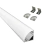 Perfil para LED 16x16mm Canto 90° Sobrepor Sem Aba 2m Alumínio Branco - loja online