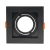 Spot Embutir Recuado para AR70 13x13cm Quadrado Preto