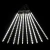 Cascata Chuva de Meteoro LED Natal 8 Tubos 45cm 6000K Branco Frio Bivolt Mayler
