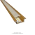 Perfil para LED 24x07mm Embutir 3m Alumínio Dourado Astraled na internet