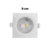 Pack c/ 5un Spot LED Embutir Quadrado 5W 3000K Branco Quente Bivolt Branco Avant - INFOLED