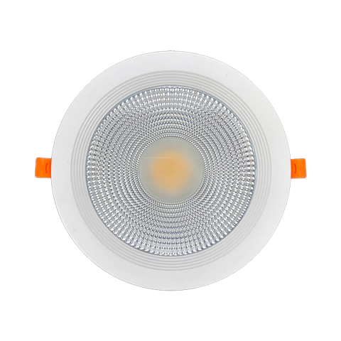 Luminária LED COB Downlight 35w Embutir 3000k Branco Quente Bivolt Branco