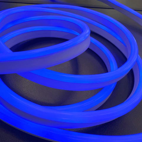 Neon Flex LED Azul Royal 127V Corte 100cm 12W/m Metro