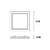 Painel LED Quadrado 18w 22x22cm Embutir 3000K Branco Quente Bivolt Branco - INFOLED