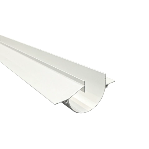 Perfil para LED 83x40mm Retroiluminado No Frame One LED Embutir 2m Alumínio Branco Usina