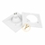 Spot Embutir Recuado MR16 12x12cm Quadrado Branco - loja online