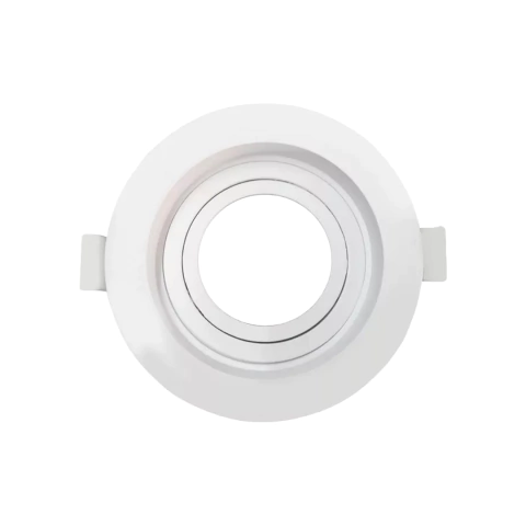 Spot Embutir Recuado MR16 ⌀100mm Redondo Branco
