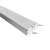 Perfil para LED 40x20mm Sobrepor Sem Aba 2m Alumínio Branco - INFOLED