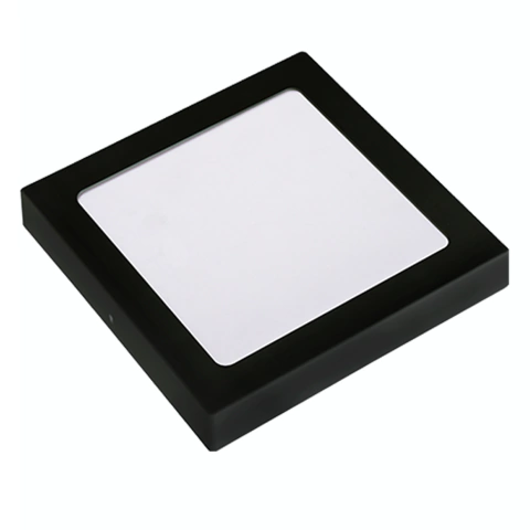 Painel LED Quadrado 24W 28x28cm Sobrepor 6500K Branco Frio Bivolt Preto Pop Avant