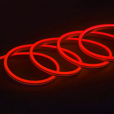 Neon Flex LED Vermelho 127V Corte 50cm 6W/m Metro