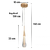 Pendente LED Adrian 3w 3000k Branco Quente Bivolt Dourado Brilho - INFOLED