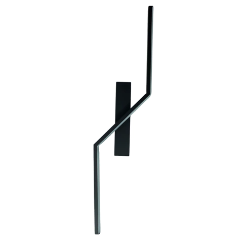 Arandela LED Annie 12w 3000K Branco Quente IP20 Bivolt Preto