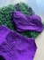 CONJUNTO DE SHORTS JACQUARD ZERO TRANSPARENCIA FITNESS ROXO na internet